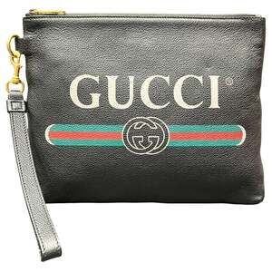 Gucci Clutch Bag Printed Leather 572770